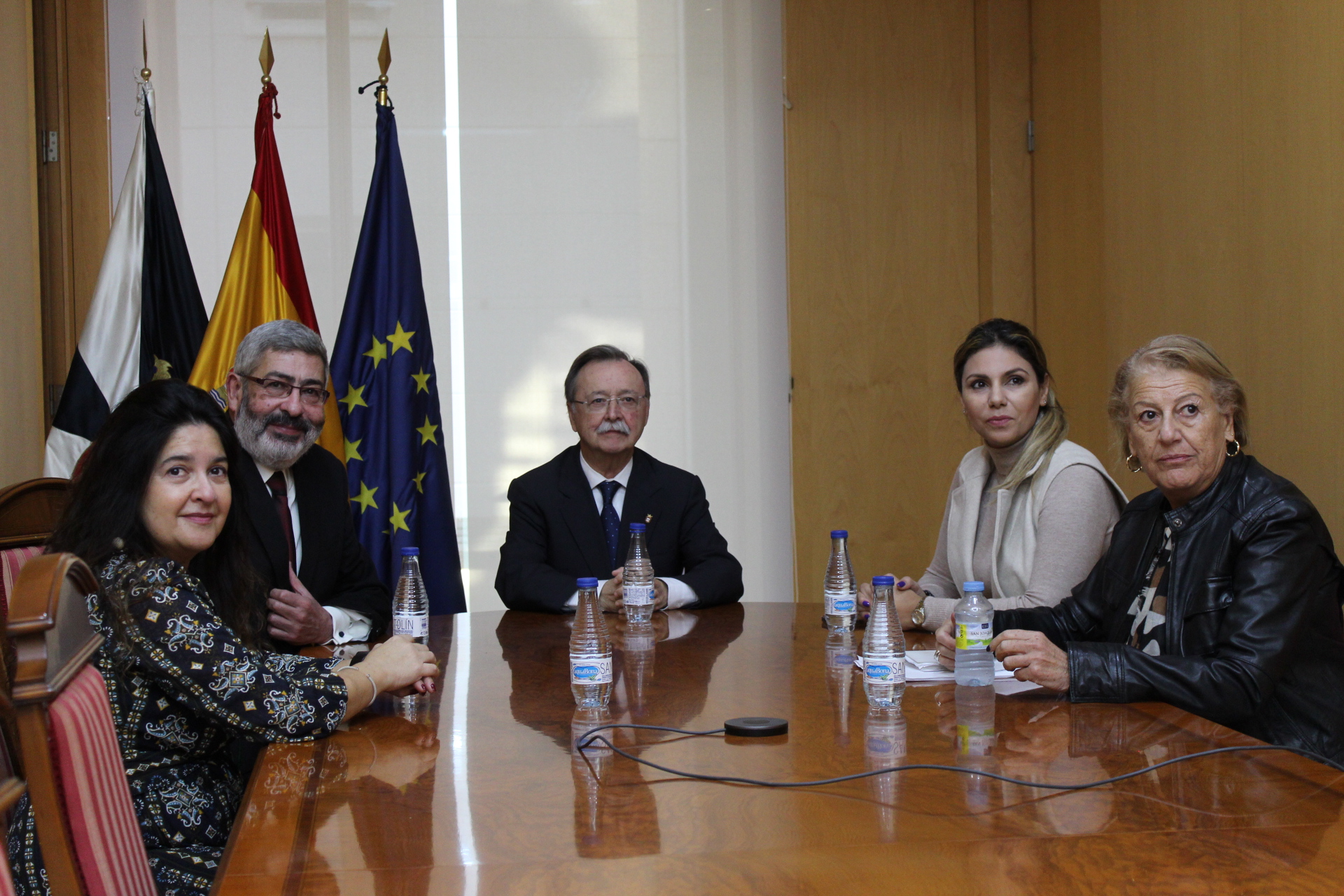 Representantes de CEMSATSE, reunidos con el presidente de Ceuta.