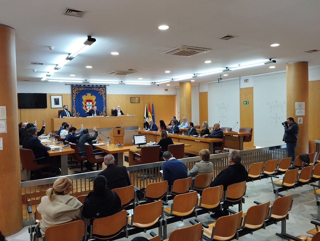 Pleno de la Asamblea de Ceuta en la que se votó la enmienda sobre enfermeras escolares a los Presupuestos 2024.
