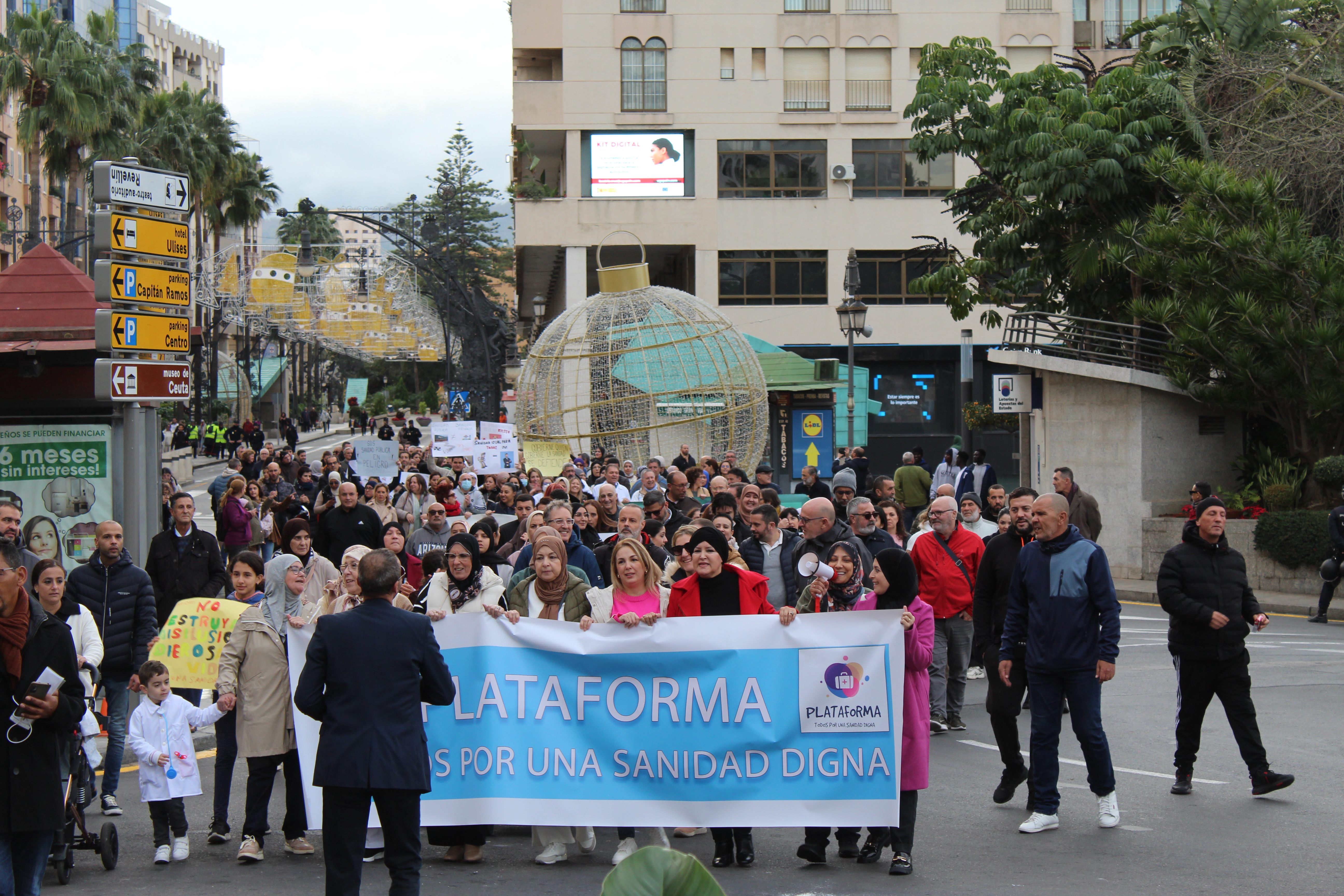 Manifestación por una sanidad digna.