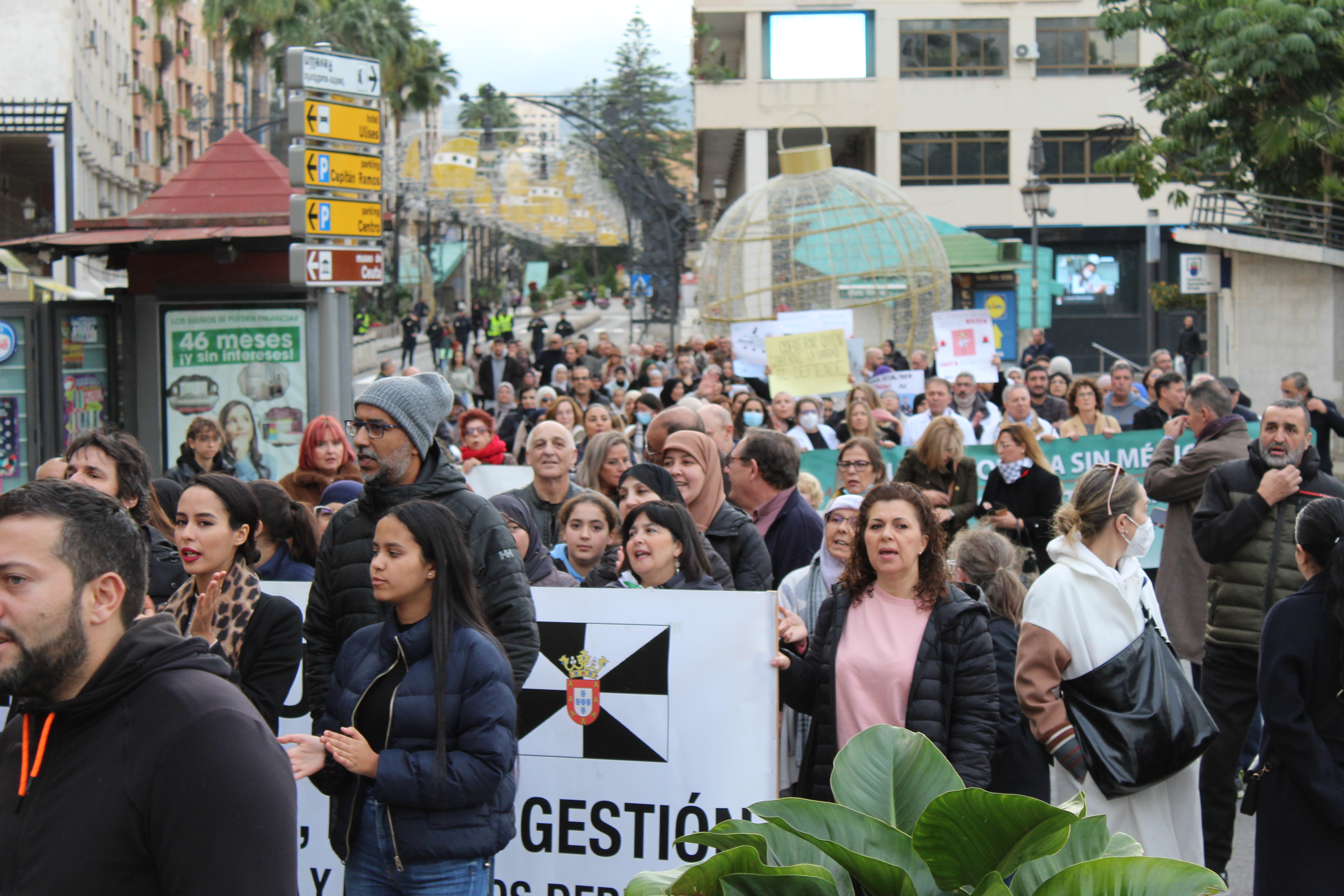 Manifestación por una sanidad digna.