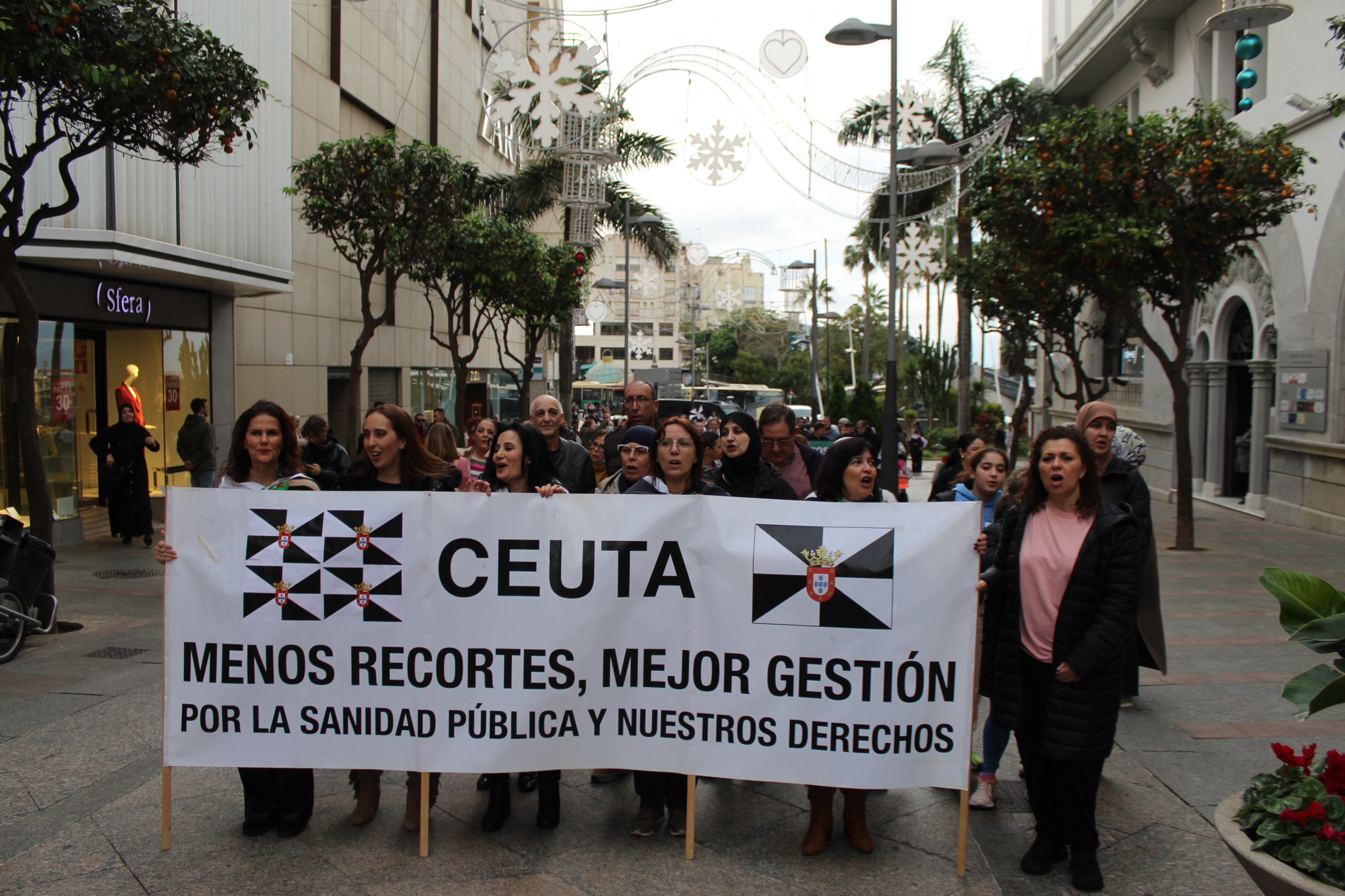 Manifestación por una sanidad digna.